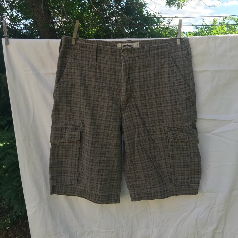 Urban Pipeline Plaid/Checkered Cargo Shorts